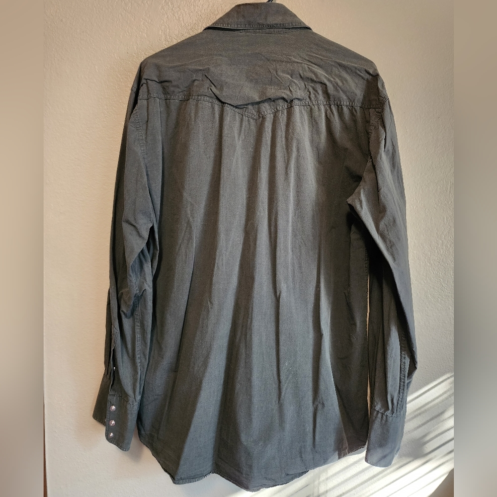 Olive Green Collared Button-Down - image 4